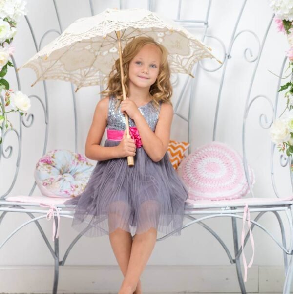 Sequined Net Dress - Image 2
