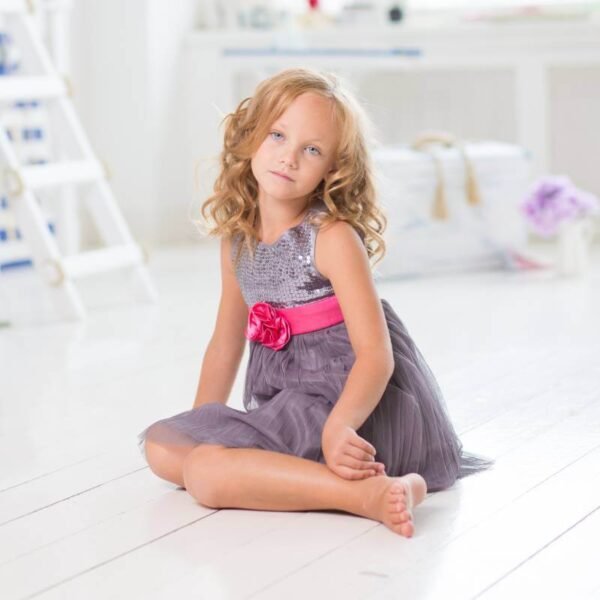 Sequined Net Dress - Image 3
